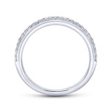 Gabriel & Co. 14k White Gold Contemporary Anniversary Wedding Band - WB6687W44JJ photo 2
