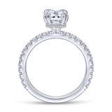 Gabriel & Co. 14k White Gold Contemporary Straight Engagement Ring - ER14649E4W44JJ photo 2