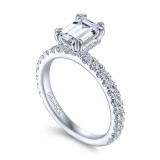 Gabriel & Co. 14k White Gold Contemporary Straight Engagement Ring - ER14649E4W44JJ photo 3