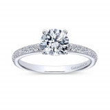 Gabriel & Co. 14k White Gold Contemporary Straight Engagement Ring - ER7537W44JJ photo