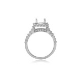 Roman & Jules 14k White Gold Halo Engagement Ring - 1104-1 photo 3