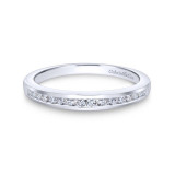 Gabriel & Co. 14k White Gold Contemporary Anniversary Wedding Band - WB12324R3W44JJ photo