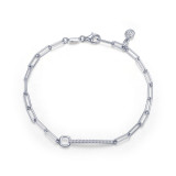 Lafonn Platinum Paperclip Bracelet - B0173CLP75 photo