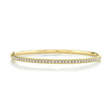 Shy Creation 14k Yellow Gold Bangle Bracelet - SC22005522ZS photo