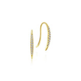Gabriel & Co. 14k Yellow Gold Kaslique Diamond Drop Earrings - EG13084Y45JJ photo
