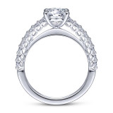 Gabriel & Co. 14k White Gold Classic Straight Engagement Ring - ER14682R4W44JJ photo 2