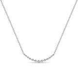 Gabriel & Co. 14k White Gold Lusso Diamond Necklace - NK4942W45JJ photo