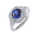 Lafonn Vintage Inspired Engagement Ring - R0308CSP05 photo