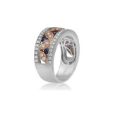 Roman & Jules Two Tone 14k Gold Sapphire Ring - KR2286WYSP photo 2