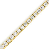 Louis Creations 14k Gold Diamond Bracelet - BB46K-YG photo 2