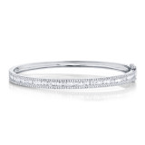 Shy Creation 14k White Gold Bangle Bracelet - SC55004920ZS photo