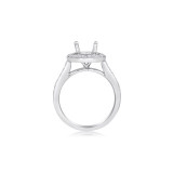 Roman & Jules 14k White Gold Halo Engagement Ring - 1089-1 photo 2