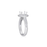 Roman & Jules 14k White Gold Halo Engagement Ring - 1089-1 photo 3