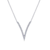 Gabriel & Co. 14k White Gold Kaslique Diamond Necklace - NK4720W45JJ photo