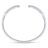 Gabriel & Co. 14k White Gold Demure Diamond Bangle Bracelet - BG3913-65W45JJ photo 3