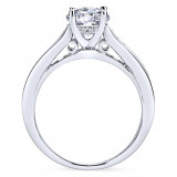 Gabriel & Co. 14k White Gold Contemporary Straight Engagement Ring - ER12324R3W44JJ photo 2