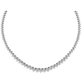 Louis Creations 14k White Gold Diamond Necklace - NRL941 photo