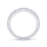 Gabriel & Co. 14k White Gold Contemporary Anniversary Wedding Band - WB14450R4W44JJ photo 2