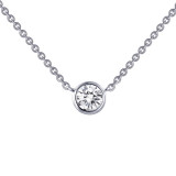 Lafonn 0.46 CTW Solitaire Necklace - N0030CLP18 photo