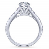 Gabriel & Co. 14k White Gold Contemporary Straight Engagement Ring - ER8259W44JJ photo 2
