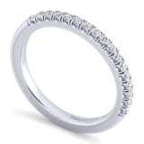 Gabriel & Co. 14k White Gold Contemporary Anniversary Wedding Band - WB10909S4W44JJ photo 3