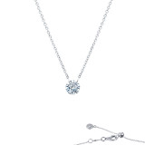 Lafonn Frameless Solitaire Necklace - N0089CLP18 photo