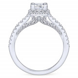 Gabriel & Co. 14k White Gold Entwined Halo Engagement Ring - ER12671S3W44JJ photo 2