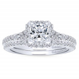 Gabriel & Co. 14k White Gold Entwined Halo Engagement Ring - ER12671S3W44JJ photo 4