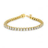 Louis Creations 14k Gold Diamond Bracelet - BB48K-YG photo