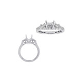 Roman & Jules 14k White Gold Semi-Mounts Engagement Ring - KR1718W photo 3