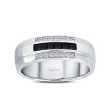 Lafonn 0.74 CTW Mens Wedding Band - R0419CBP07 photo