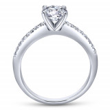 Gabriel & Co. 14k White Gold Contemporary Straight Engagement Ring - ER7973W44JJ photo 2