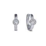 Lafonn Dainty Station Huggie Earrings - E0422CLP00 photo