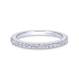 Gabriel & Co. 14k White Gold Contemporary Diamond Wedding Band - WB6873W44JJ photo