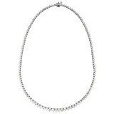 Louis Creations 14k White Gold Diamond Necklace - NRL706K-12 photo 2
