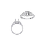 Roman & Jules 14k White Gold Straight Engagement Ring - KR1664W photo 2