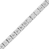 Louis Creations 14k White Gold Diamond Bracelet - BB410K photo 2