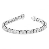 Louis Creations 14k White Gold Diamond Bracelet - BB410K photo