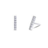 Lafonn Mini Vertical Bar Stud Earrings - E0315CLP00 photo