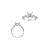 Roman & Jules 14k White Gold Straight Engagement Ring - KR2120W photo 3