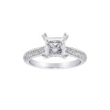 Roman & Jules 14k White Gold Straight Engagement Ring - KR2120W photo