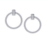 Lafonn Open Circle Drop Earrings - E0438CLP00 photo