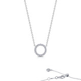 Lafonn 0.41 CTW Open Circle Necklace - N0186CLP20 photo