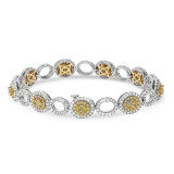 Roman & Jules Two Tone 18k Gold Diamond Bracelets - KB2643-1 photo 2