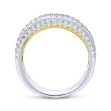 Gabriel & Co. 14k Two Tone Gold Lusso Diamond Ring - LR50892M45JJ photo 2