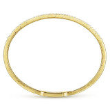 Gabriel & Co. 14k Yellow Gold Demure Diamond Bangle Bracelet - BG4009-65Y45JJ photo 3