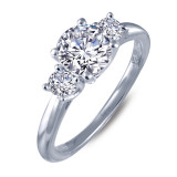 Lafonn Three-Stone Engagement Ring - 6R019CLP05 photo