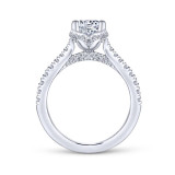 Gabriel & Co. 14k White Gold Contemporary Straight Engagement Ring - ER13850R4W44JJ photo 2