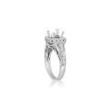 Roman & Jules 14k White Gold Halo Engagement Ring - 1084-1 photo 3