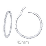 Lafonn 3.48 CTW Hoop Earrings - E3013CLP00 photo